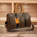 2026 Unisex Leather Tote Bag, Large Capacity Stylish Travel Bag for Short Trips
